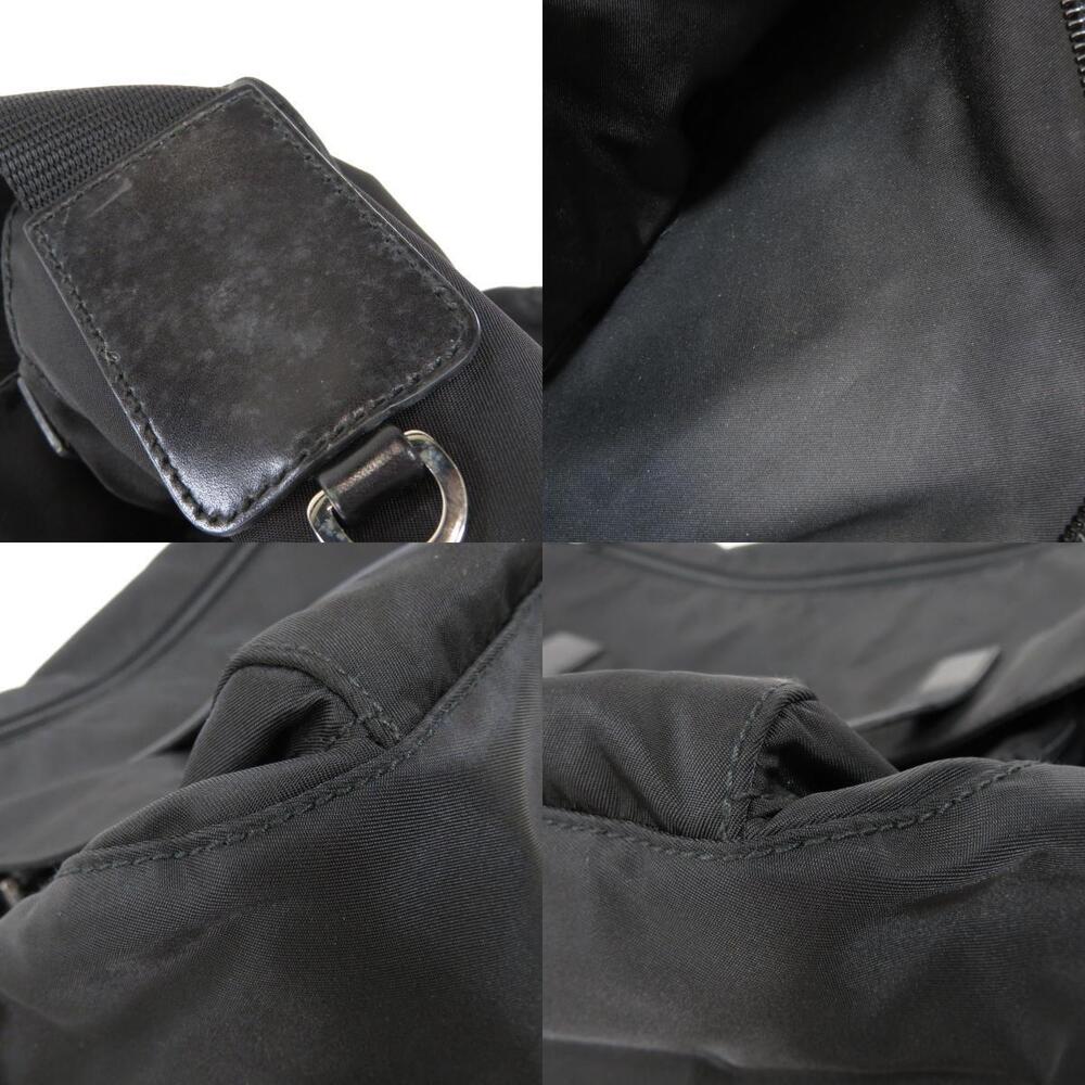 Prada logo plate Black Shoulder Crossbody bag - Picture 9 of 11